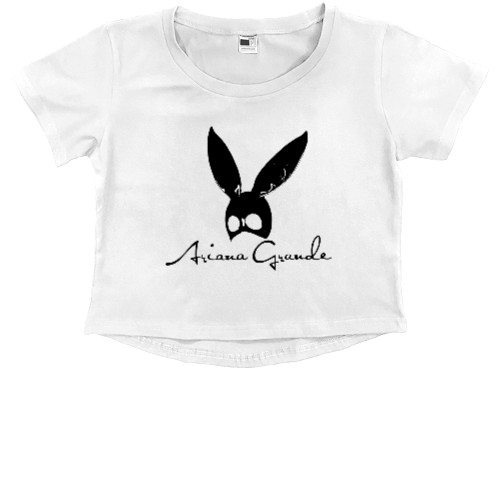 Kids' Premium Cropped T-Shirt - Ariana Grande 3 - Mfest