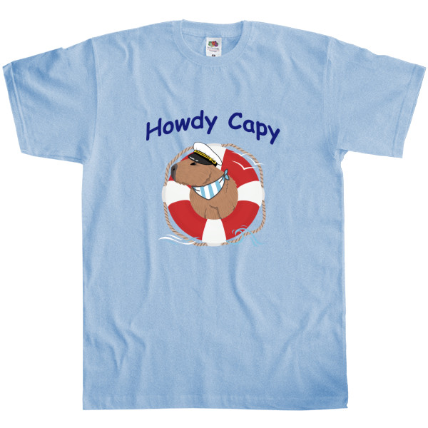 Men's T-Shirt Fruit of the loom - Howdy Capy - Mfest