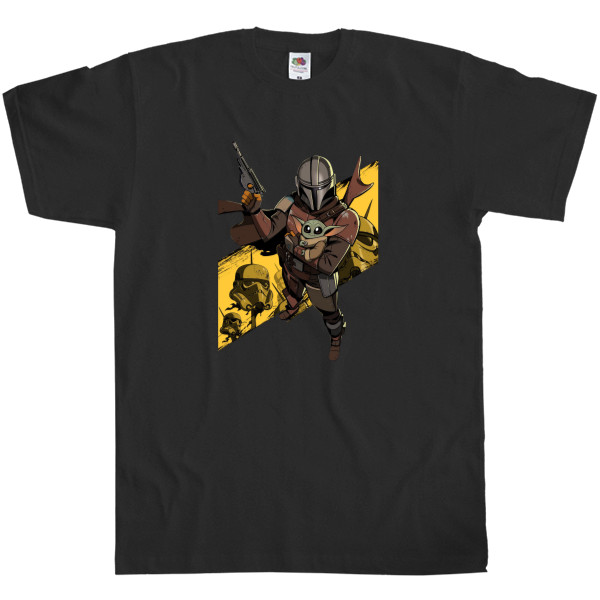 Men's T-Shirt Fruit of the loom - The Mandalorian and Grog - Mfest