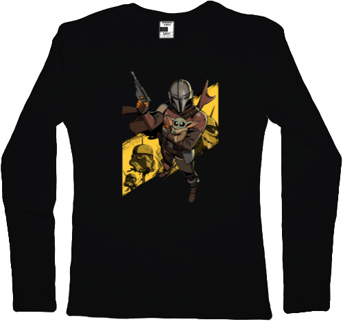 Women's Longsleeve Shirt - The Mandalorian and Grog - Mfest