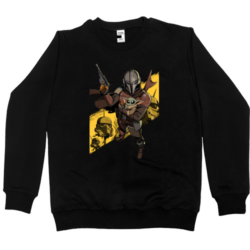 Women's Premium Sweatshirt - The Mandalorian and Grog - Mfest