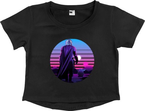 Women's Cropped Premium T-Shirt - Mandalorian - Mfest