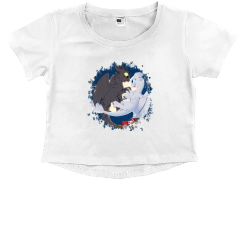 Kids' Premium Cropped T-Shirt - How to train your dragon 15 - Mfest