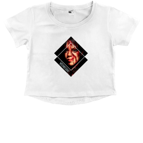 Kids' Premium Cropped T-Shirt - WEDNESDAY 21 - Mfest