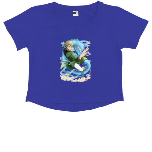 Kids' Premium Cropped T-Shirt - Doppo Kunikida - Mfest