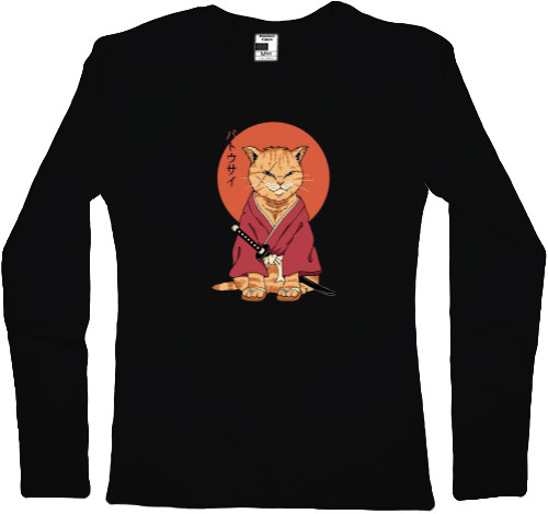 Women's Longsleeve Shirt - Samurai cat - Mfest