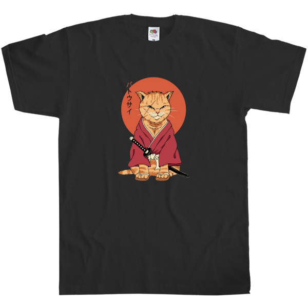 Kids' T-Shirt Fruit of the loom - Samurai cat - Mfest