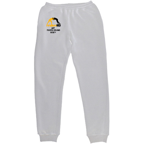 Men's Sweatpants - Peaceful violence society - Mfest