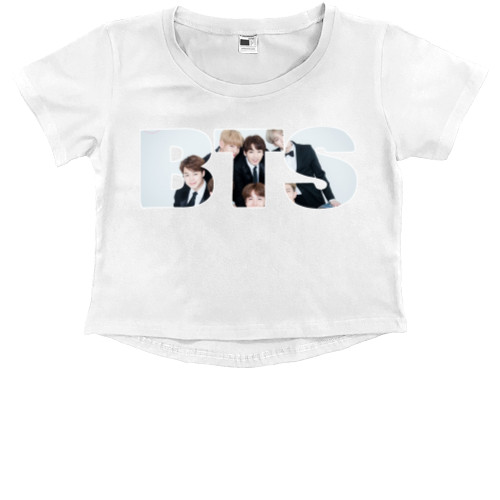 Kids' Premium Cropped T-Shirt - bts - Mfest