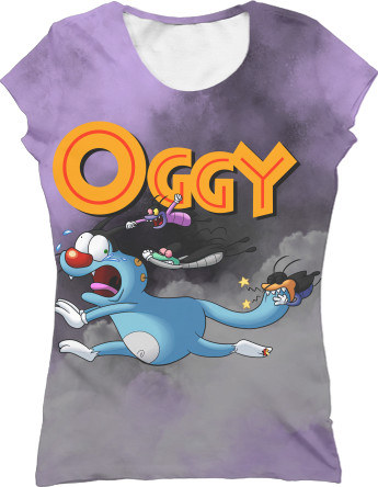 Women's T-Shirt 3D - Oggy and the Cockroaches - Mfest