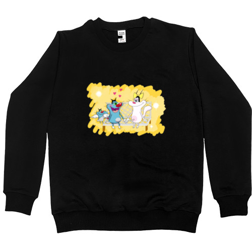 Men’s Premium Sweatshirt - Oggy and Olivia - Mfest