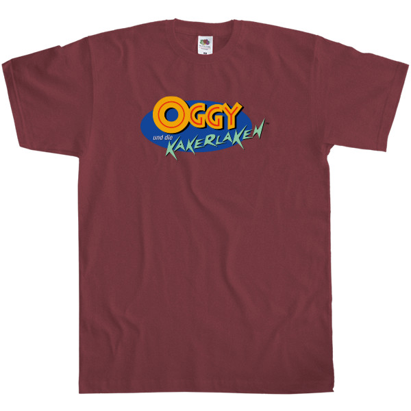 Men's T-Shirt Fruit of the loom - Oggy and cockroaches logo - Mfest