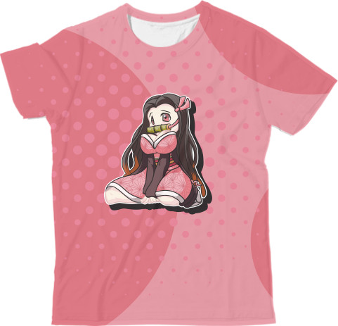 Man's T-shirt 3D - Chibi Nezuko / Chibi Nezuko - Mfest