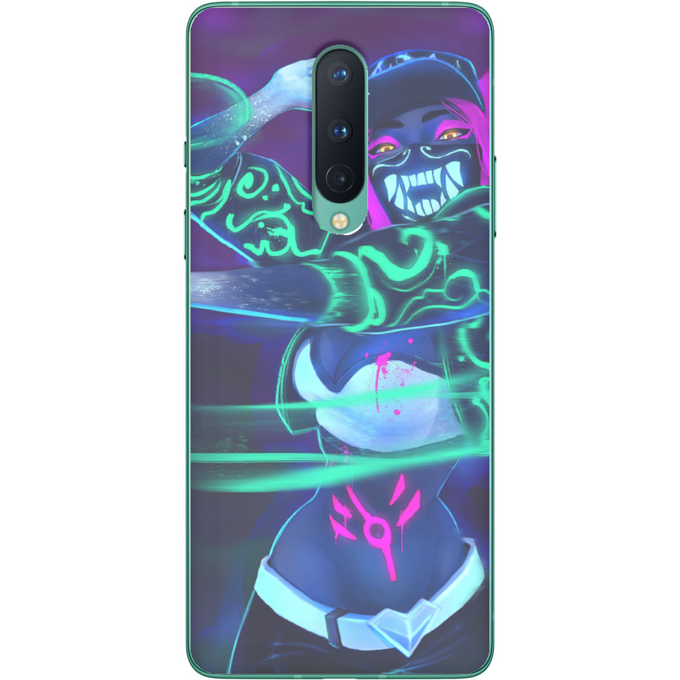 Чехол OnePlus - Akali K/DA - League of Legends (NEON) - Mfest