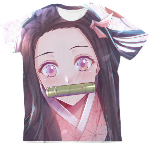 Man's T-shirt 3D - Nezuko Kamado - Blade that cuts demons - Mfest