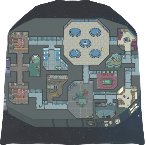 Hat 3D - Among Us - Spaceship - Map - Mfest