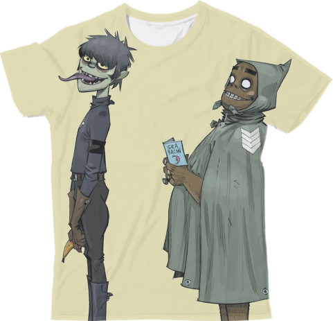 Man's T-shirt 3D - Gorillaz 4 - Mfest