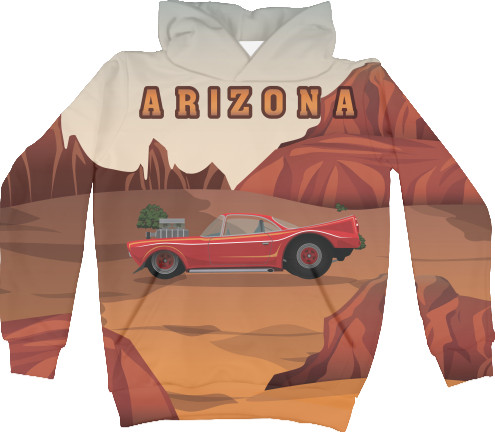 Unisex Hoodie 3D - ARIZONA - CAR (Arizona) - Mfest