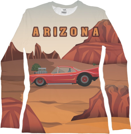 Women's Longsleeve Shirt 3D - ARIZONA - CAR (Arizona) - Mfest