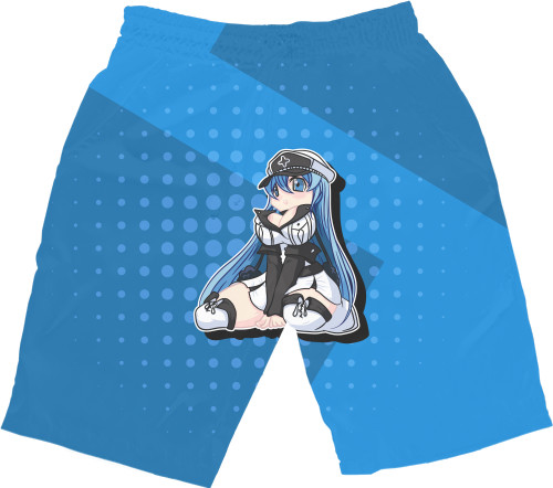 Men's Shorts 3D - Chibi Esdeath / Chibi Esdeath - Mfest