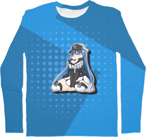 Kids' Longsleeve Shirt 3D - Chibi Esdeath / Chibi Esdeath - Mfest