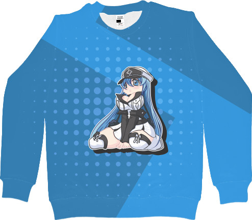 Women's Sweatshirt 3D - Chibi Esdeath / Chibi Esdeath - Mfest