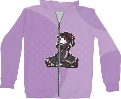 Unisex Zip-through Hoodie 3D - Chibi Marin - Mfest