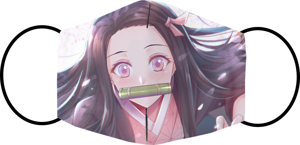 Face Mask - Nezuko Kamado - Blade that cuts demons - Mfest