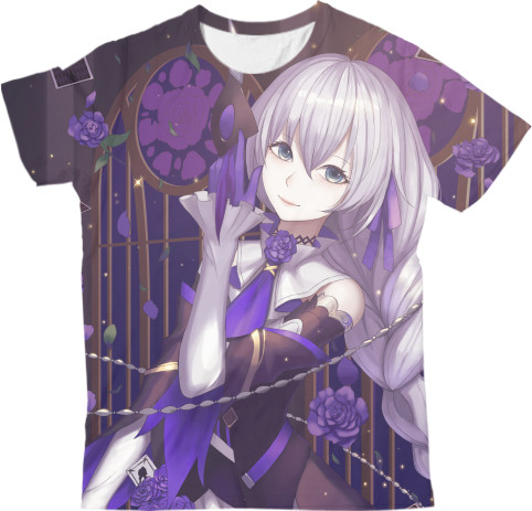 Kids' T-Shirt 3D - Queen of Spades - Anime Girl - Mfest