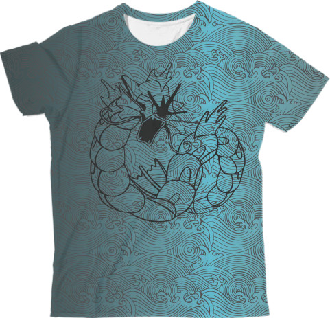 Man's T-shirt 3D - POKEMON GYARADOS - Mfest