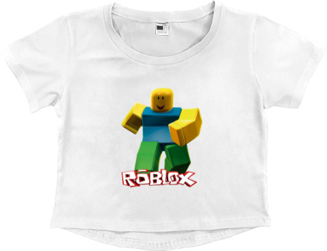 Women's Cropped Premium T-Shirt - Roblox - Mfest