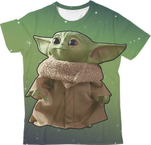 Футболка 3D Чоловіча - Baby Yoda 4 - Mfest