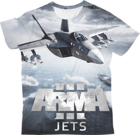 Man's T-shirt 3D - Arma 3 Jets - Mfest