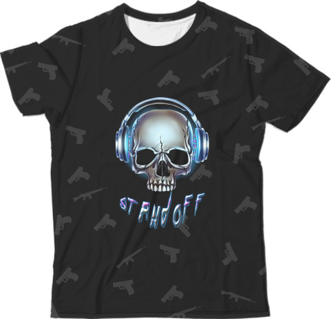 Man's T-shirt 3D - standoff 2 skull art - Mfest