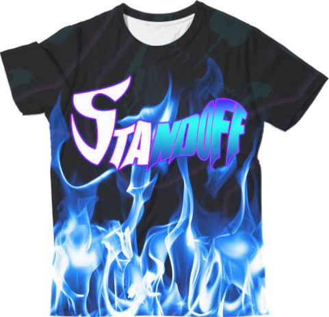 Man's T-shirt 3D - standoff fire art - Mfest