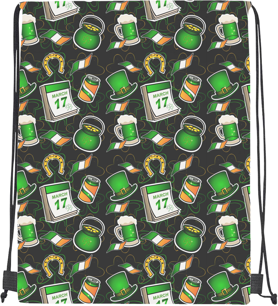 Drawstring Bag - Patrick's Day - Mfest