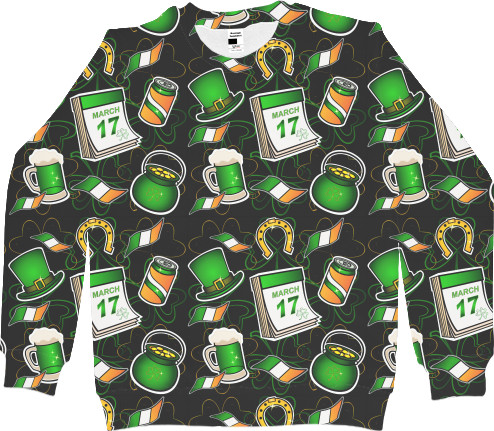 Kids' Sweatshirt 3D - Patrick's Day - Mfest