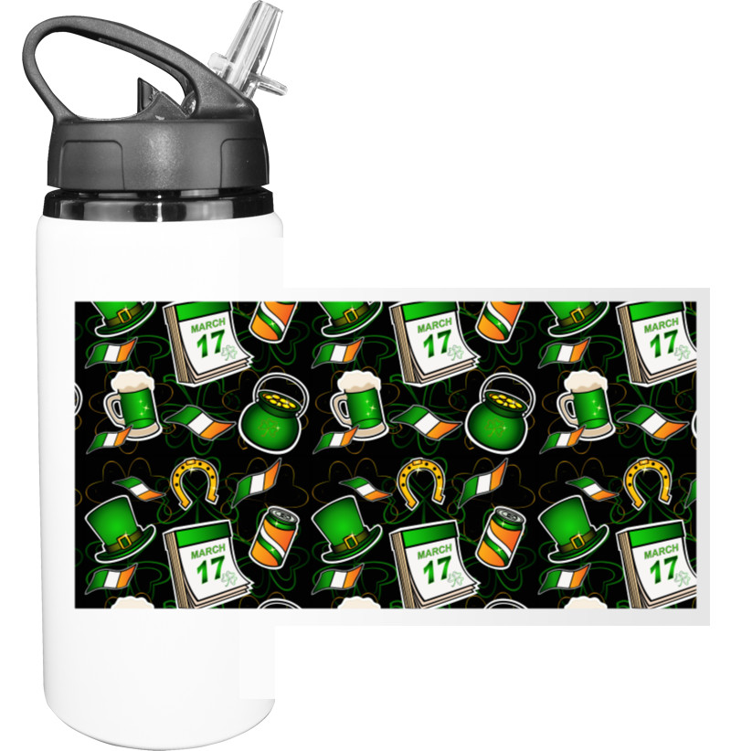 Sport Water Bottle - Patrick's Day - Mfest