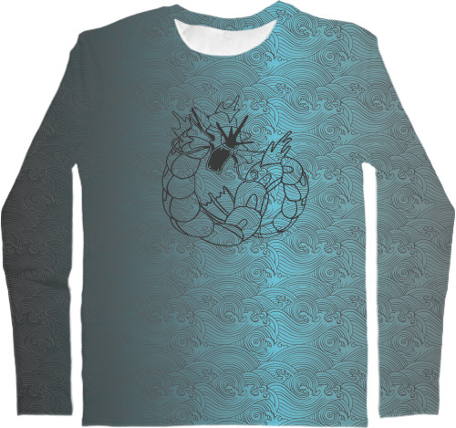 Men's Longsleeve Shirt 3D - POKEMON GYARADOS - Mfest