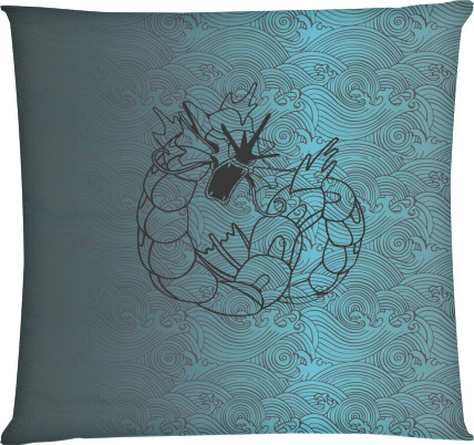 Square Throw Pillow - POKEMON GYARADOS - Mfest