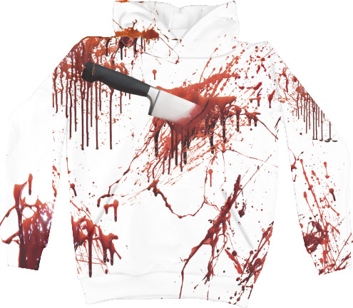 Kids' Hoodie 3D - blood full - Mfest