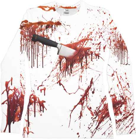 Women's Longsleeve Shirt 3D - blood full - Mfest