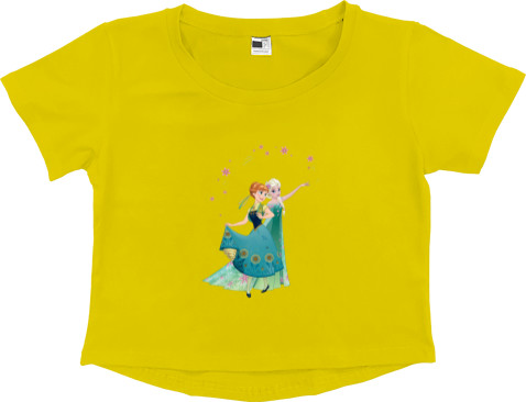 Women's Cropped Premium T-Shirt - Frozen - Mfest