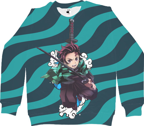 Kids' Sweatshirt 3D - Tanjiro Kamado 2 - Mfest