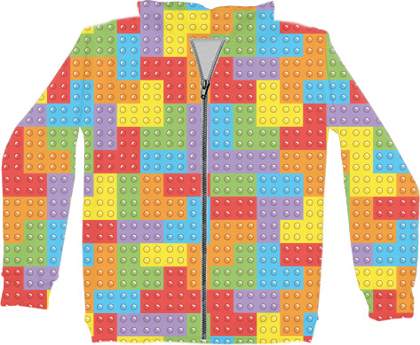 Kids' Zip-through Hoodie 3D - Pop it 8 - Mfest