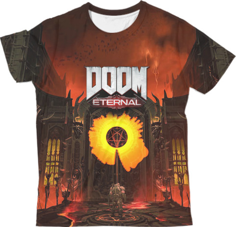 Футболка 3D Чоловіча - DOOM eternal 1 - Mfest