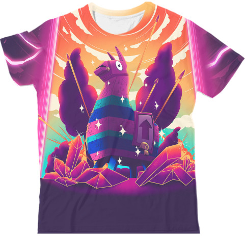 Man's T-shirt 3D - Fortnite Llama - Mfest