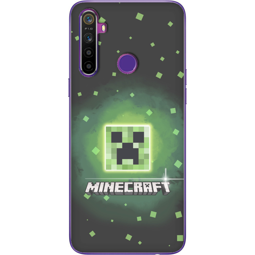 Чехол Realme - Minecraft logo - Mfest