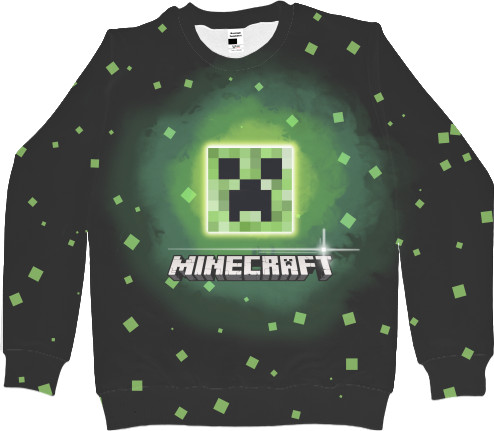 Men's Sweatshirt 3D - minecraft logo - Mfest