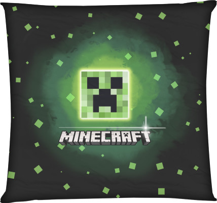 Square Throw Pillow - minecraft logo - Mfest